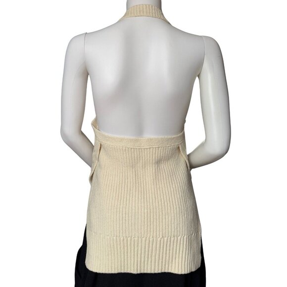 3.1 Phillip Lim Size S Zip Front Cable Knit Sleeveless Top - Picture 4 of 10